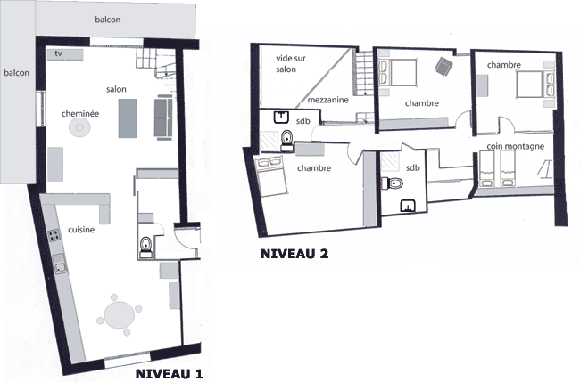 Plan Appartement Serre Chevalier